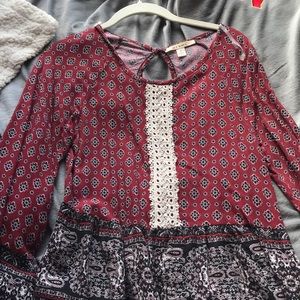 patterned flowy blouse from Nordstrom BP